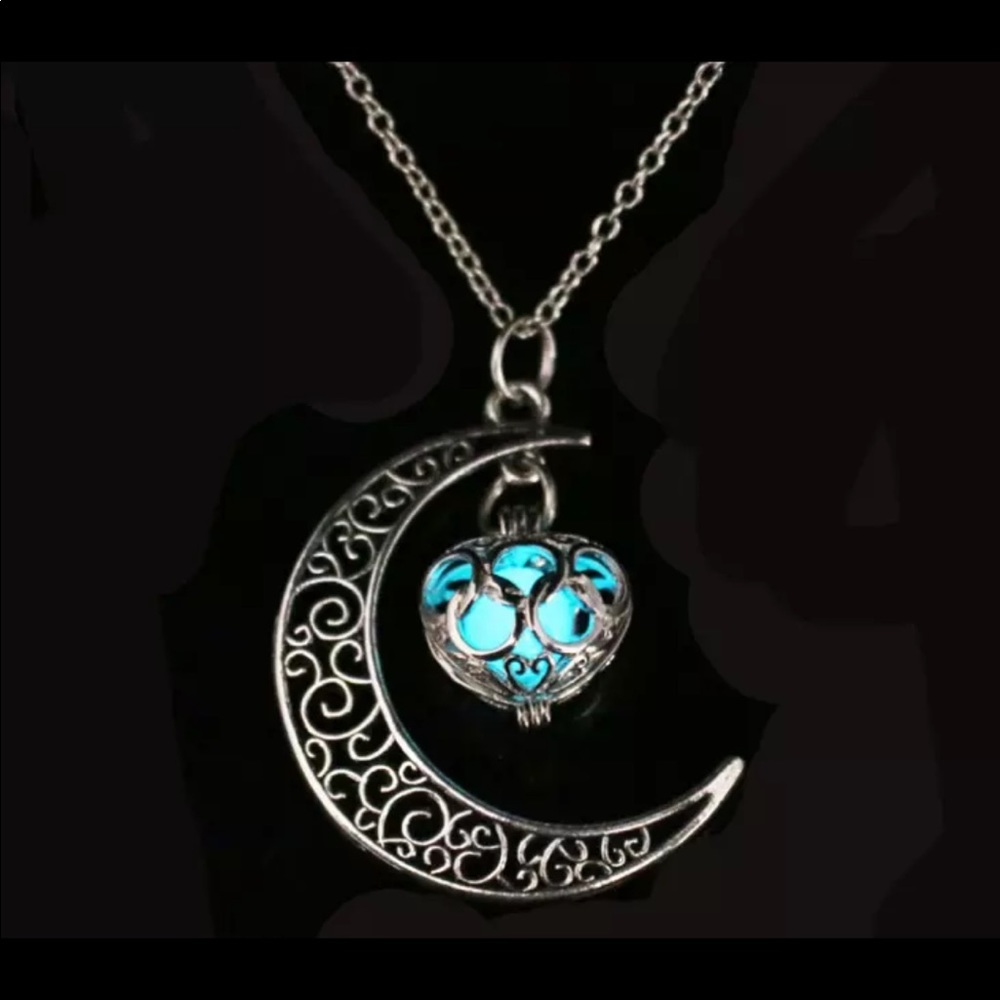 Glowing Moon Silver Plated Necklaces